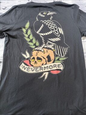 BLACKCRAFT RAVEN NEVERMORE POE TEE MENS L LADIES XL
